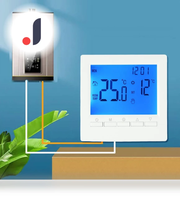 Programmable Digital Gas Boiler Thermostat — Home Climate Control, Wrigleys