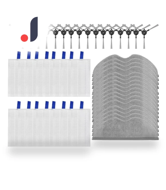 Side Brush and Heap Filter Mop Cloth — Parts & Accessories, Elegant Living House