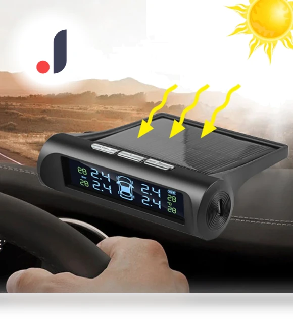 Smart Solar Power TPMS Car Tire Pressure Monitor System — TPMS Sensor Replacements, Auto Launcher