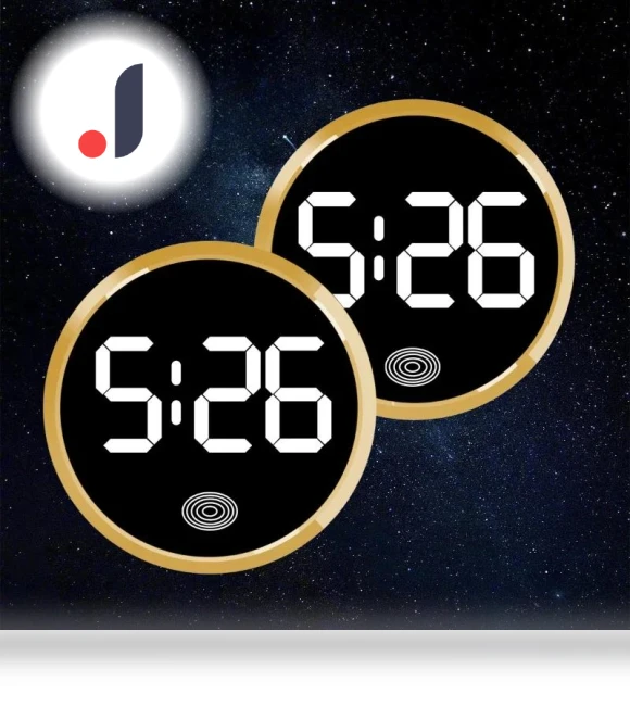 Touch-Type LED Car Clock — Clock, World Auto Parts