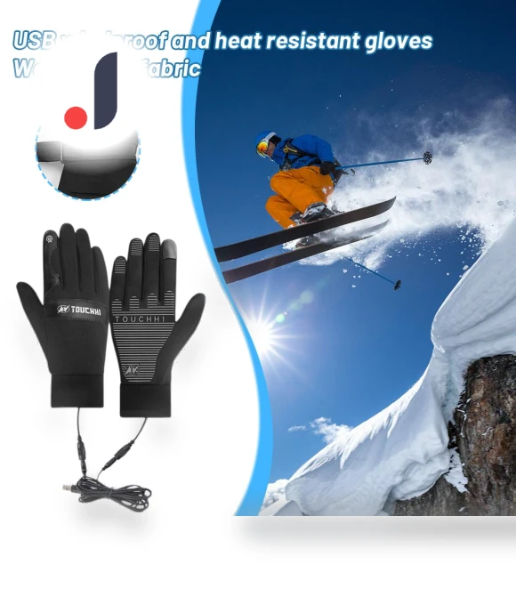 USB Heated Gloves — Gloves, No.53 Factory Wholesale Clothes