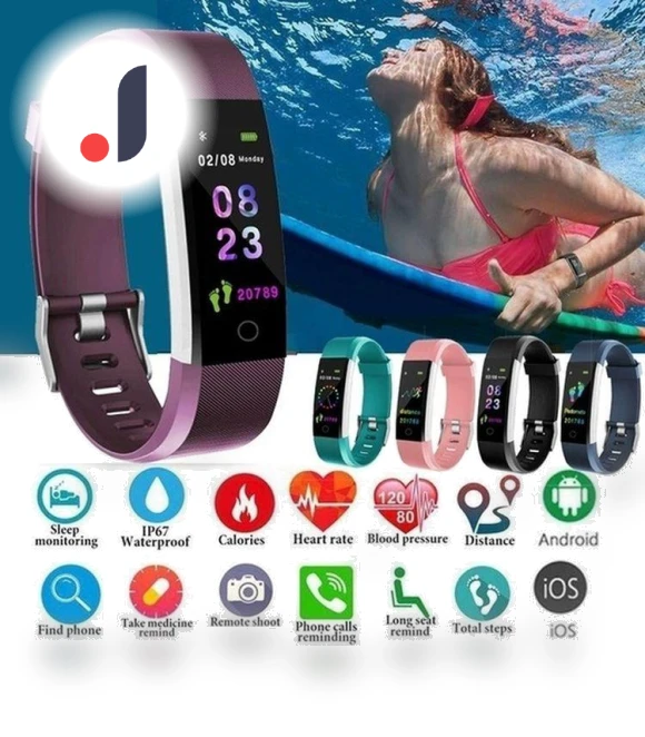 Waterproof Sports Heart Rate Monitor Step Tracker — Smartwatches, lifeinbuy