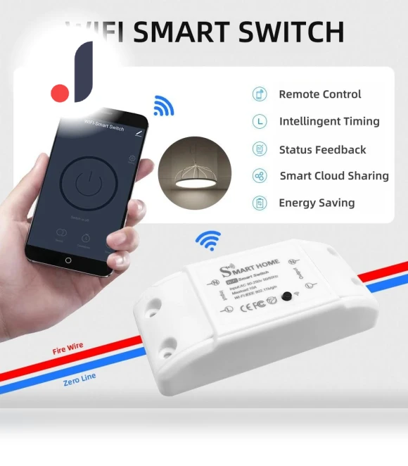 Wireless Wi-Fi Smart Remote Control Switch — Smart Home Modules, Super Dream Home