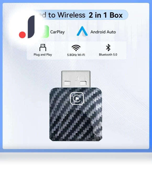 2 in 1 USB Wireless Carplay Adapter — Phone Accessories, A Auto Parts Mall