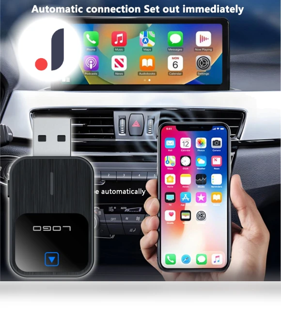 2-in-1 Wireless CarPlay and Android Auto Adapter — Stereo Receivers, RuJia Home Decor