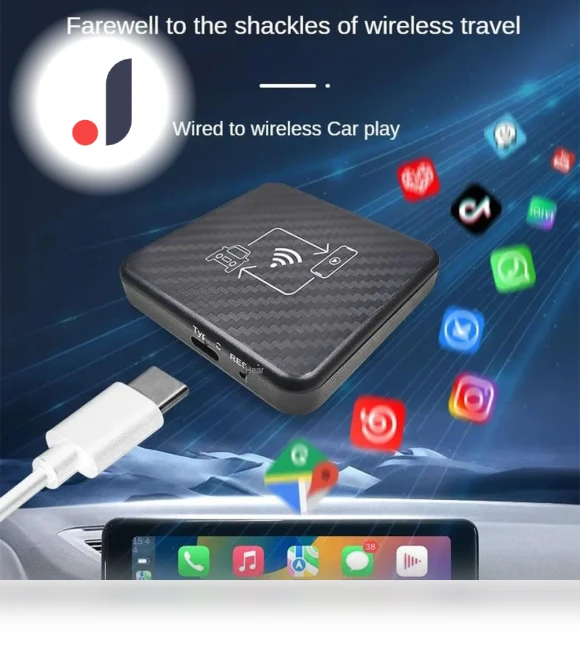 2in1 Wireless CarPlay Dongle Wireless Android Auto Box — Car Accessories & Gadgets, Home Furnishing Department Mall