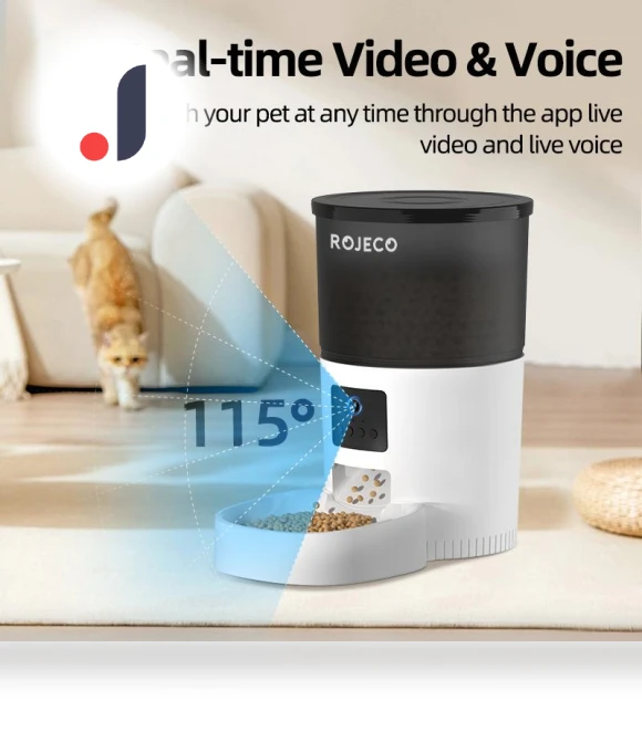 Automatic Pet Feeder with Camera — Automatic Feeders, ROJECO