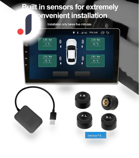 Automotive Tire Pressure Monitoring System with Mobile Display — TPMS Sensor Replacements, Auto Home Solutions