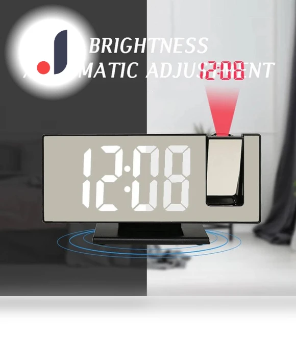 Digital LED Projection Alarm Clock — Alarms & Clocks, KITCHEN-MALL