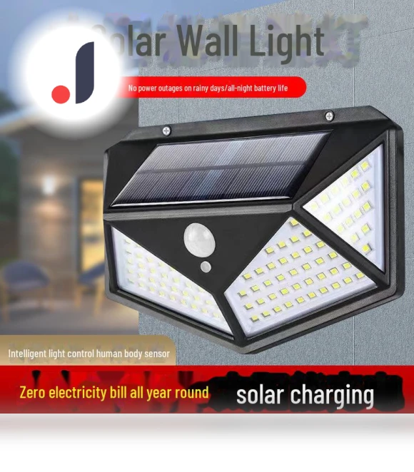 Four-sided Outdoor and Wall Lights with Motion Sensor — Outdoor Security & Flood Lighting, AI Supermarket