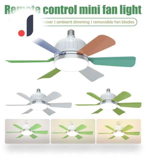 LED Ceiling Fan with Remote Control — Ceiling Fans, KITCHEN-MALL