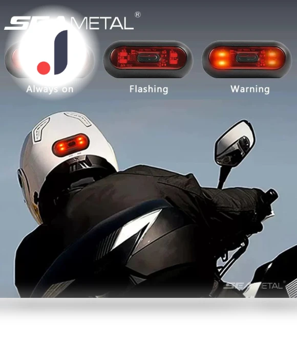 Motorcycle Helmet Signal Light — Helmets & Accessories, SEAMETAL