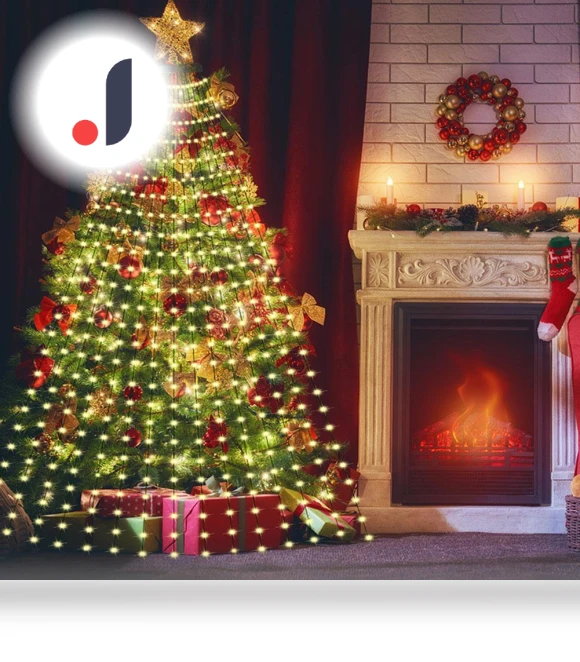 Smart Color-Changing Christmas LED Garland — String Lights, Home Textile Home Decoration
