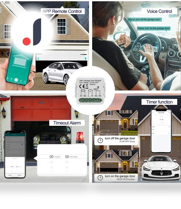 Smart WiFi Garage Door Switch Controller — Smart Home Hubs & Controllers, Build My Home