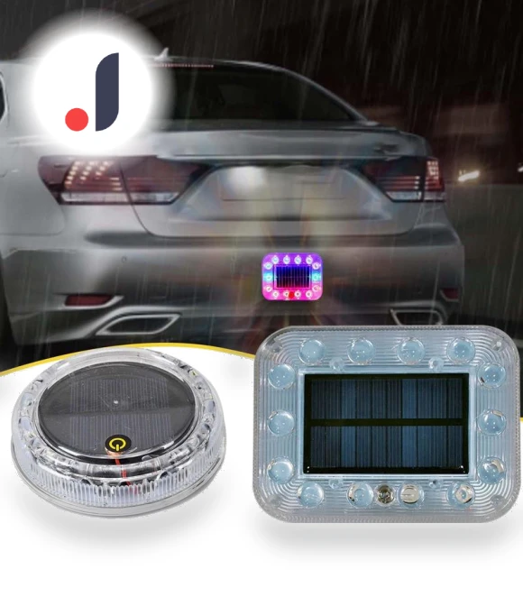 Solar Warning Light with Touch Control — Vehicle Safety Signals, Auto Home Solutions