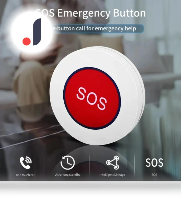 SOS Button Smart ZigBee Alarm Sensor — Smart Home Security, Build My Home