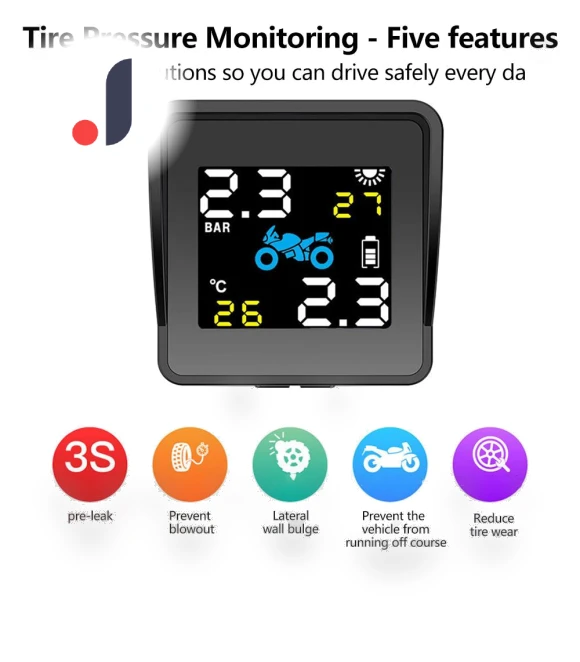 Tire Pressure Monitoring System with Solar Charging — TPMS Sensor Replacements, RuJia Home Decor