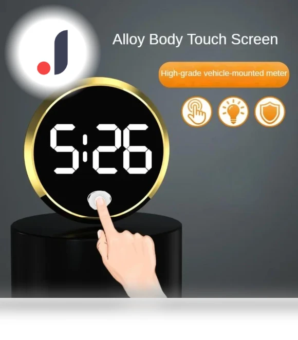 Touch-Type LED Car Clock — Clock, RuJia Home Decor