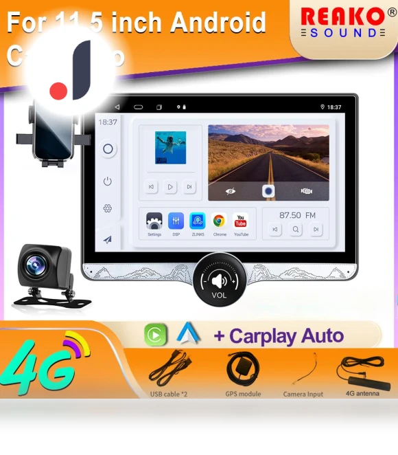 Universal Android Car Radio with Touch Screen — Stereo Receivers, Reakosound