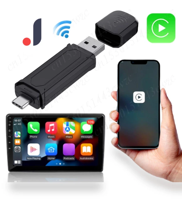 USB Dongle Mini Wireless Adapter for CarPlay — USB, Home Textile Home Decoration