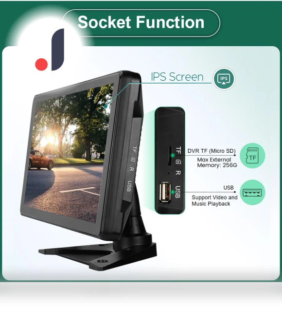 10-inch Touch Screen 4CH Smart BSD Alarm System — Car Accessories & Gadgets, JOHO