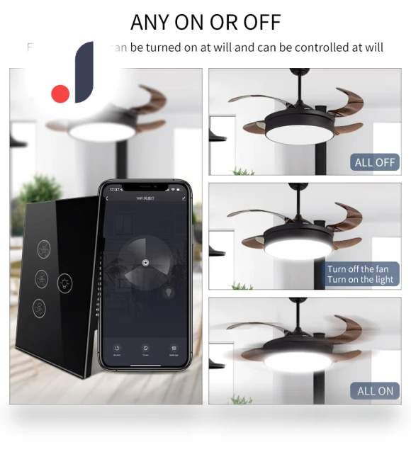 Ceiling Fan Light Smart Switch — Ceiling Fan Wall Controls, Cozy Cottage-Relax