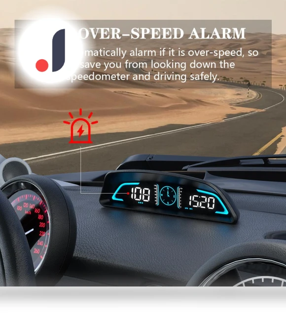 GPS HUD Automatic Speedometer Head Up Display — Speedometers, 888 Auto Parts Town