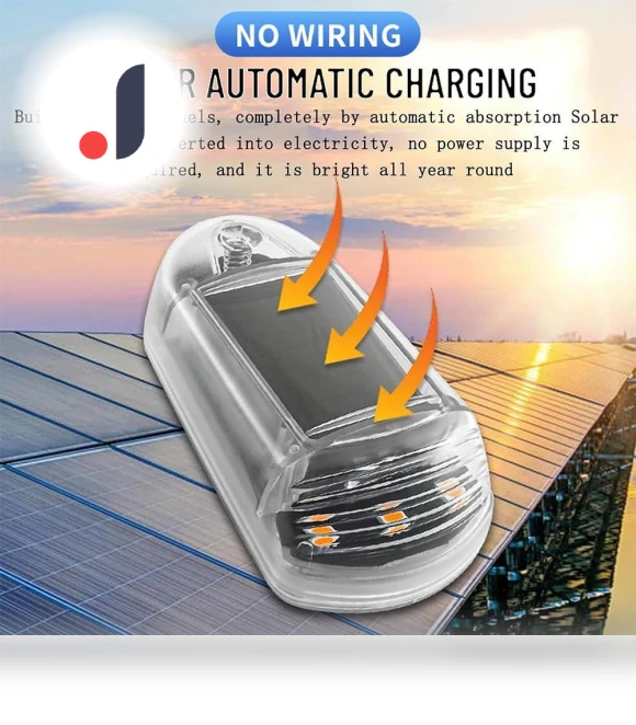Intelligent Touch Solar Roof Mouse with 3 LEDs — Light Bars, JOHO