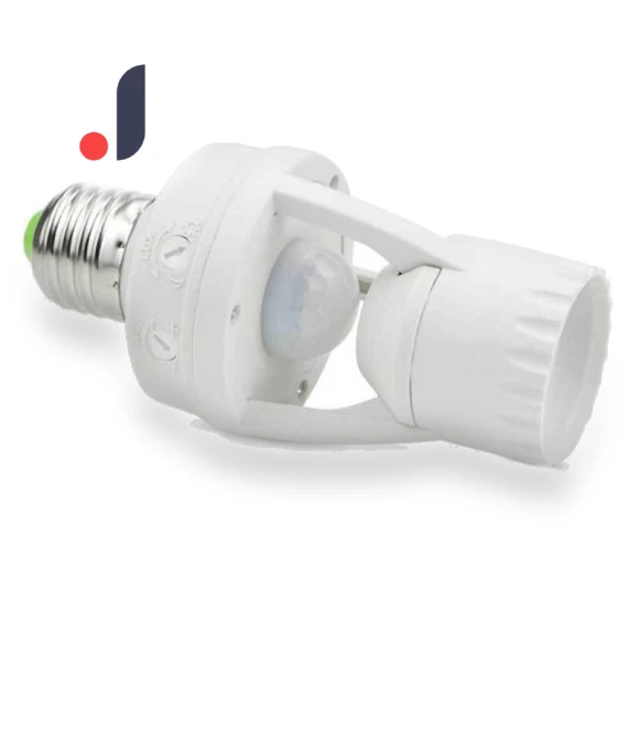 LED Lamp Bulb Holder Light Socket Switch with Infrared PIR Motion Sensor — Night Lights, ADM