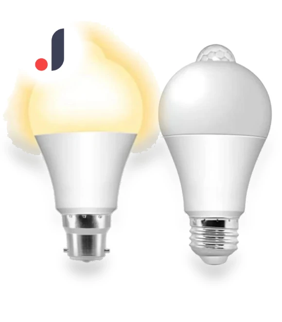 LED Motion Sensor Light Bulb — LED, Rainbow Rain