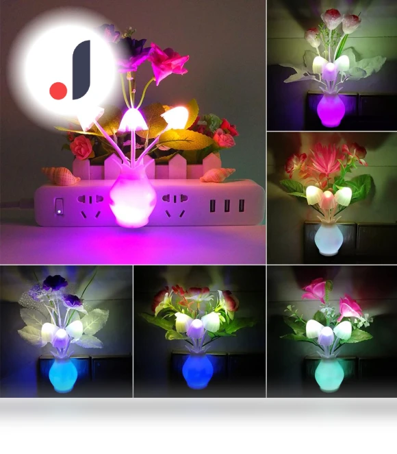 LED Rose Flower Night Light — Night Lights, LivingHousehold