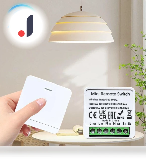 Mini Smart Switch LED Light Switch — Ceiling Fan Wall Controls, Cozy Cottage-Relax