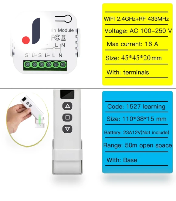 Roller Shutter Switch Module — Smart Home Modules, Tuya