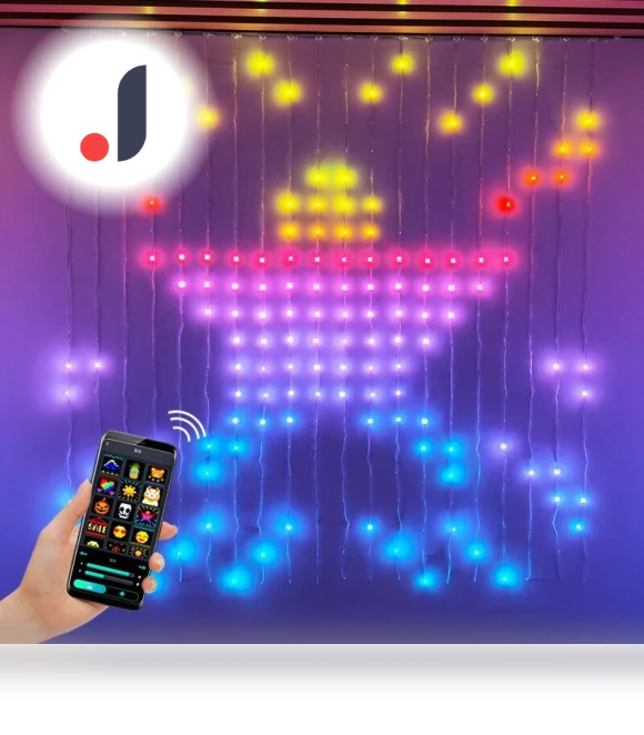 Smart App Curtain Lights — String Lights, Good Household Items