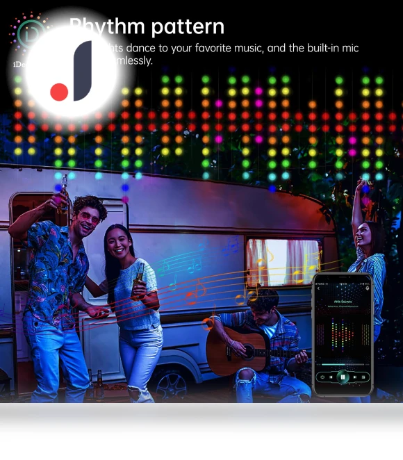 Smart LED Curtain Lamp — LED Strips, Rainbow Rain