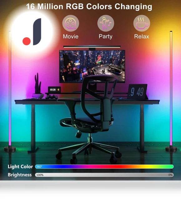 Smart LED Floor Lamp RGB — Standing Lights, Build My Home