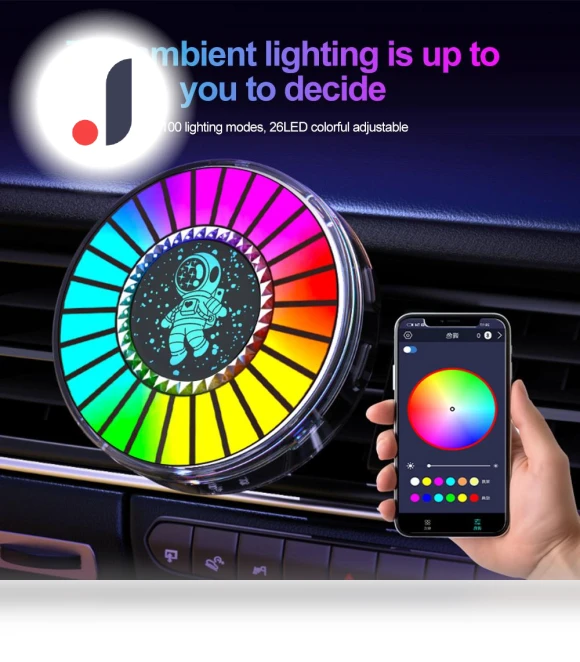 Smart LED Symphony Sound Control Pickup Light RGB Music Rhythm Ambient Lamp — LED, A Surname Home
