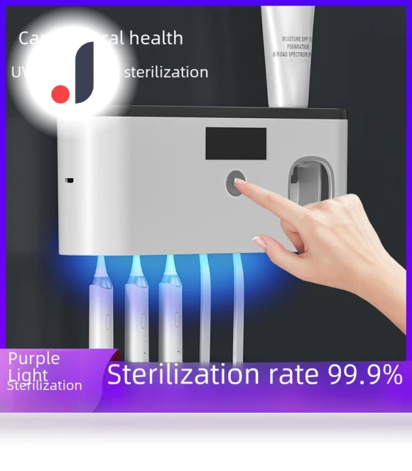 Smart Wall-Mounted Toothbrush Holder with UV Disinfection — Toothbrush Holders, Perfect choice for your home