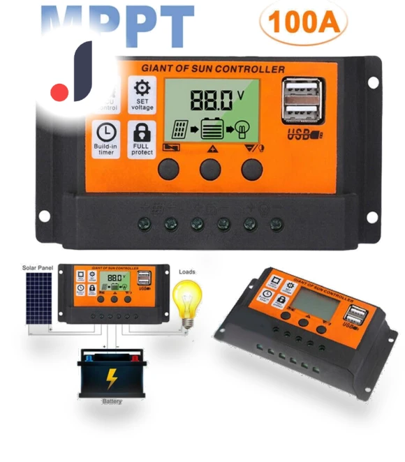 Solar Charge Controller with Dual USB Ports — Chargers, N-Car Decoration Products