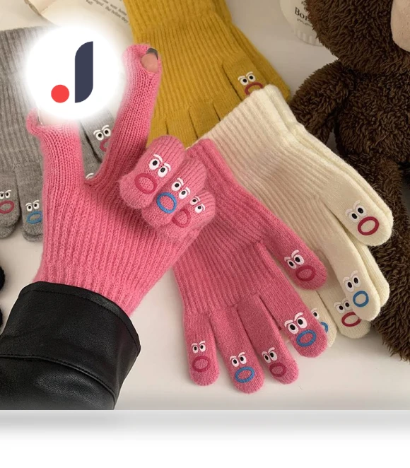 Woolen Touchscreen Fingerless Gloves — Gloves, Outdoor Boutique TOP
