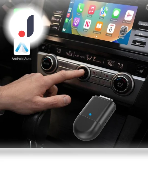 2in1 Wireless CarPlay and Android Auto Adapter — Stereo Receivers, JOHO - CarGear