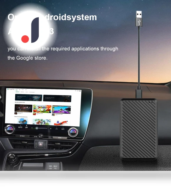 Android 13 CarPlay Ai Box — USB, JOHO - CarGear