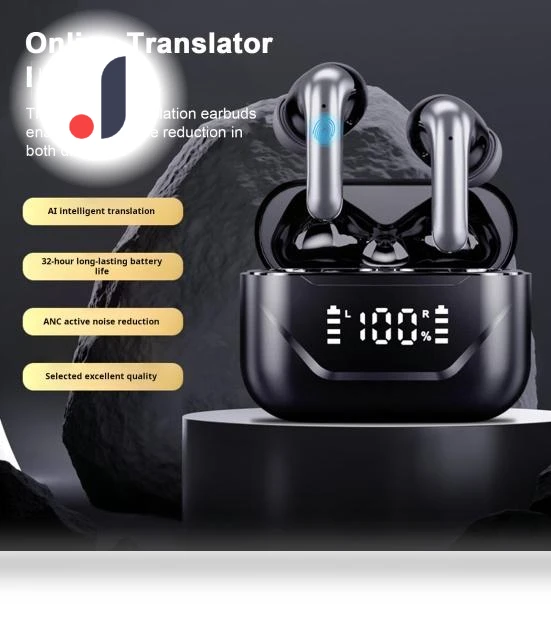 Bluetooth Earbuds with Active Noise Cancellation and Real-Time Translation — In-Ear Headphones, Enjoy Smart Home