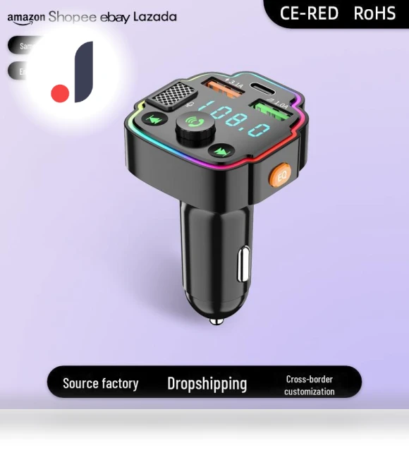 Car Charger with Fast Charging and Bluetooth MP3 Player — Phone Accessories, TopSky