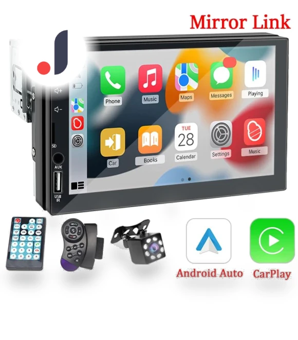 Car Multimedia Player with Carplay and Android Auto — Stereo Receivers, JOHO - CarGear