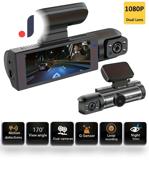 Dual Camera Car Dash Cam — Dashboard Cameras, TrendyFinds