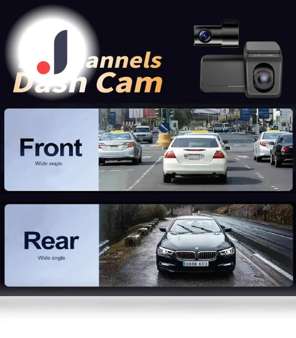 Dual Lens 3.2-inch 2K Dash Cam with WiFi App Connectivity — Dashboard Cameras, JOHO