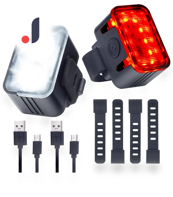 Rechargeable Bike Light Set — Bike Headlights, SOLT