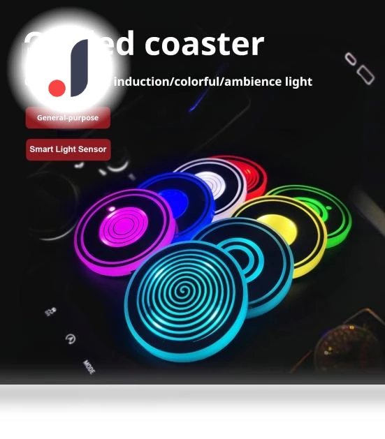 Rechargeable LED Car Cup Holder Lights — Car Cup Holders, Superway