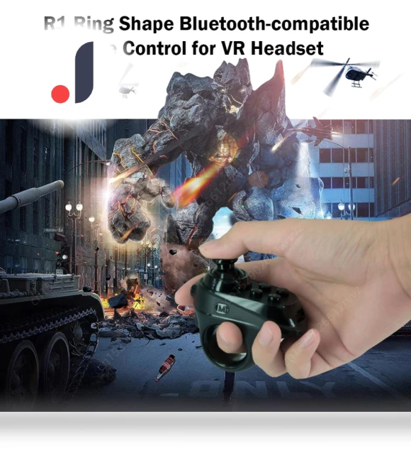 Ring Remote Control Bluetooth-Compatible Wireless VR Headset — Virtual Reality, Optimized General